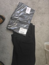 W MENS ARCO BLACK ESSENTIAL BASIC STRAIGHT LEG WORK TROUSERS UK W40