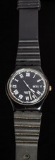Swatch Black Dial Men's Quartz Vintage Watch -- Working, Ø34mm Case