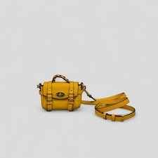Mulberry Micro Alexa Satchel Shoulder Cross body  in Yellow 