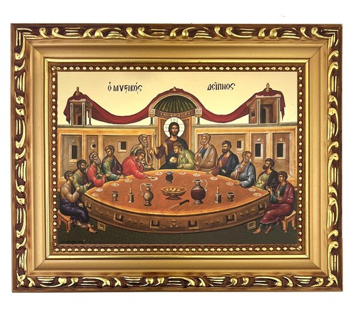 Last supper icon greek - supper,