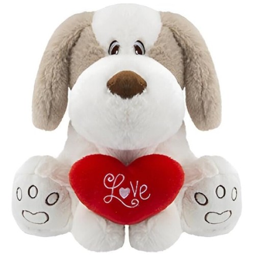 Plush dog teddy bear holding - plush,