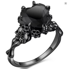 Black Gothic Skulls and Heart