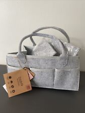 PUTSKA Baby Nappy Caddy Organiser Set - Baby Shower Gifts, Newborn Essentials