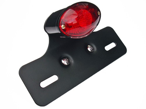 Black led rear light - black,
