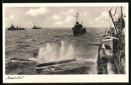 Postcard torpedo lot - torpedo,