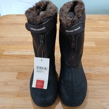 Women's Warm lined Winter thermal mucker snow front zip up boots UK 5 