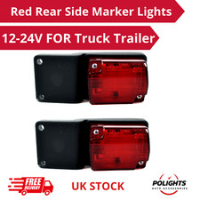 2x Red Rear Side Marker Lights
