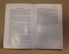 Bedford TK Instruction book ORIGINAL Diesel engine.T.S.494. August 1960.