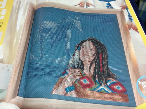 Native american cross - (d57),
