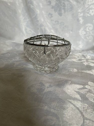 Rose bowl crystal - rose,