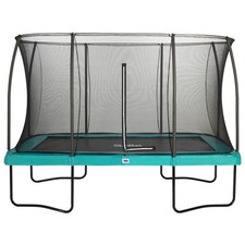 12ft x 8ft Salta Green Rectangular Comfort Edition Trampoline with Enclosure