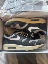 Nike Air Max 1 Patta Waves Men's Black Size 9.5 Uk