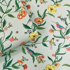 Cath Kidston Summer Birds Sage Wallpaper  Muriva 182551