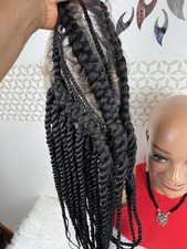 Cornrow ponytail on full lace