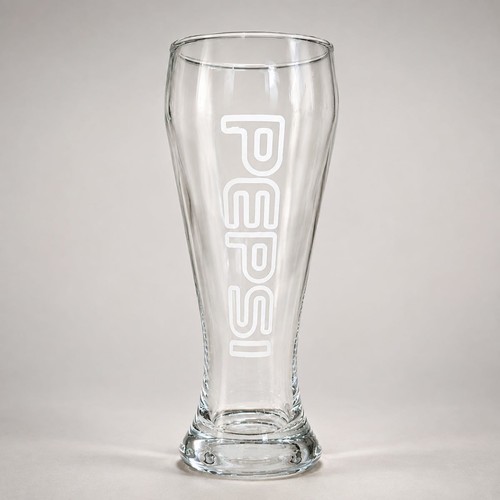 Pepsi pint glass 570ml - pepsi, clear