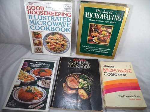 Vintage microwave cookbook lot - microwave,