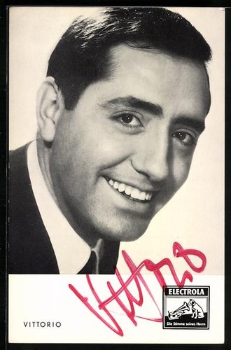 Postcard autograph vittorio - postcard,