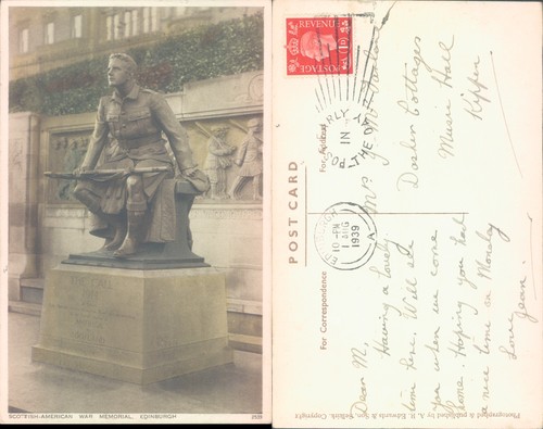Scottish american war - american, memorial