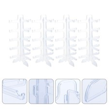 4 Pcs Plastic Five Layer Glasses Holder Sunglasses Display Stand Organizer