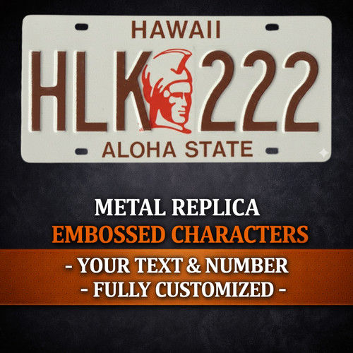 Hawaii 1988 metal embossed - 1988,