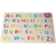 Wooden childs alphabet - wooden, puzzle