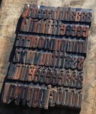 a-z alphabet letterpress