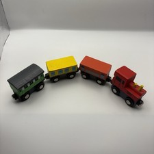 Wooden Train Track Red Engine