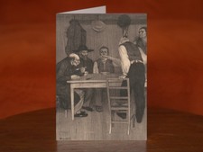 The Soup Kitchen by William Strang (1889) - A5 Art Print Greeting Card