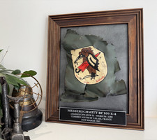 RARE WW2 GERMAN MESSERSCHMITT Bf 109 E-4 WkNr. 5588 AIRCRAFT PANEL CRASH RELIC