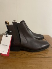 Joules Dark Brown Ladies Chelsea Boots Size Uk 5 New With Tags