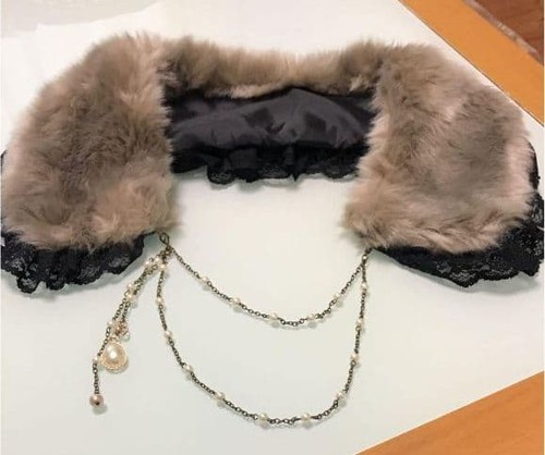 Fur tippet pearl - tippet,
