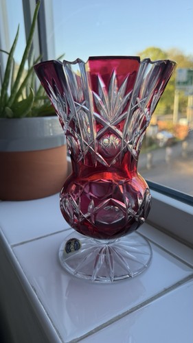 Bohemian crystal vase - bohemian,