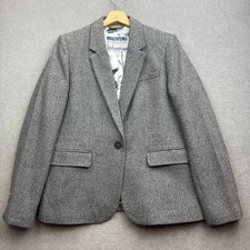 JOULES Tweed Jacket UK 16 Grey