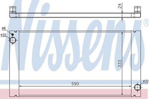 Nissens radiator for - radiator,