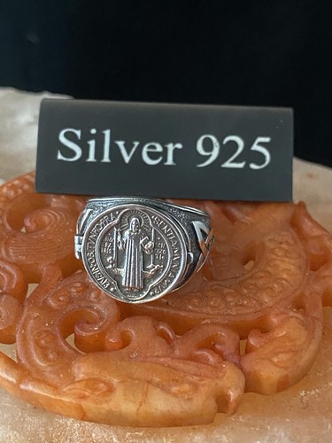 Silver benedict medal - st,
