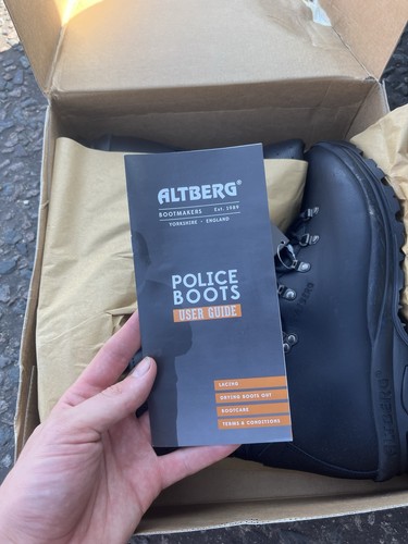Altberg police boots black - altberg,