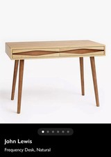 John lewis oak and walnut - john, desk