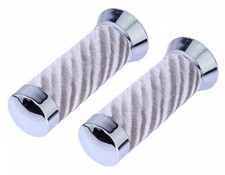 CUSTOM Bicycle Grips Silver
