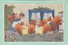 Artist signed Margaret Tempest postcard - Christmas Pudding - Pu - Pkt 52/6483