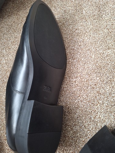 Zara men leather derby shoes - zara,