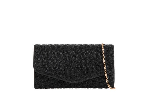 Black full diamante emerald - black,
