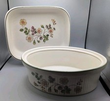 Set 2 Marks & Spencers AUTUMN LEAVES Oven Serving Dishes Rectangular And Oval 