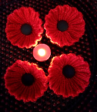 NEW Hand Knitted Sparkly Red