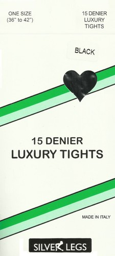 Silver legs denier - silver,