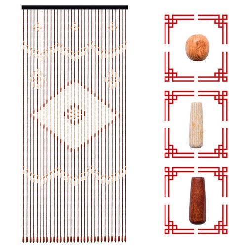 208cm wooden beaded - 90*208cm, bamboo