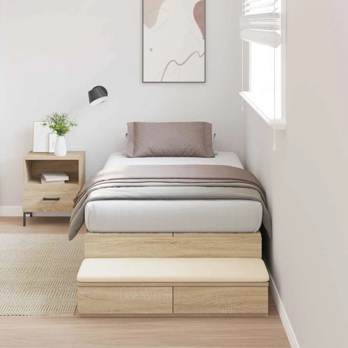 Storage bed frame sonoma oak - storage,