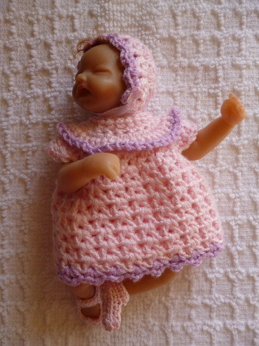 Hand crochet set for 5 - for, a