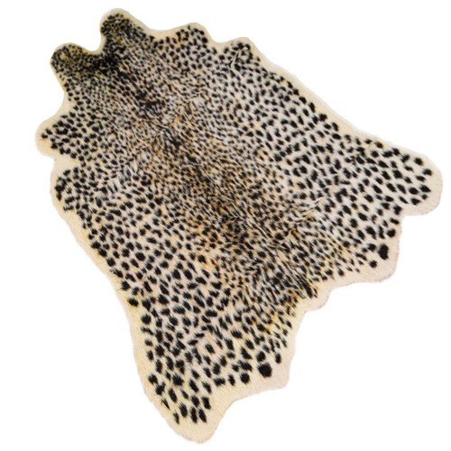 Leopard print rug cute faux - leopard,