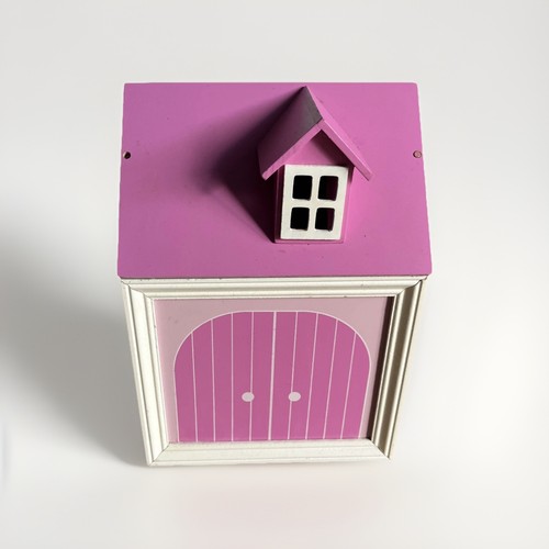 Wooden pink garage - wooden,