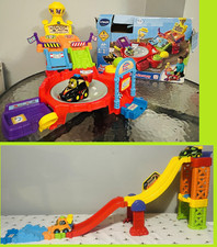 Vtech Toot-Toot Drivers Bundle: 3 in 1 Raceway, Launch and Spin Raceway. 3 Cars